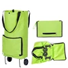 Foldable Shopping Trolley Bag With Wheels Large Reusable Cloth Hand Tote Bolsas Eco Fabric Supermarket Grocery Pull Cart Bag 2