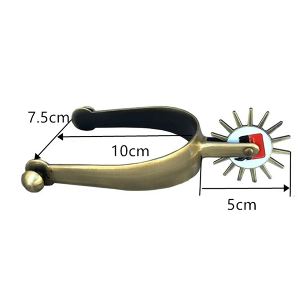 Equestrian Spurs Equestrian Supplies Gear Horse Riding Spur Equestrian Spurs Western Zinc Alloy Outdoor Sports