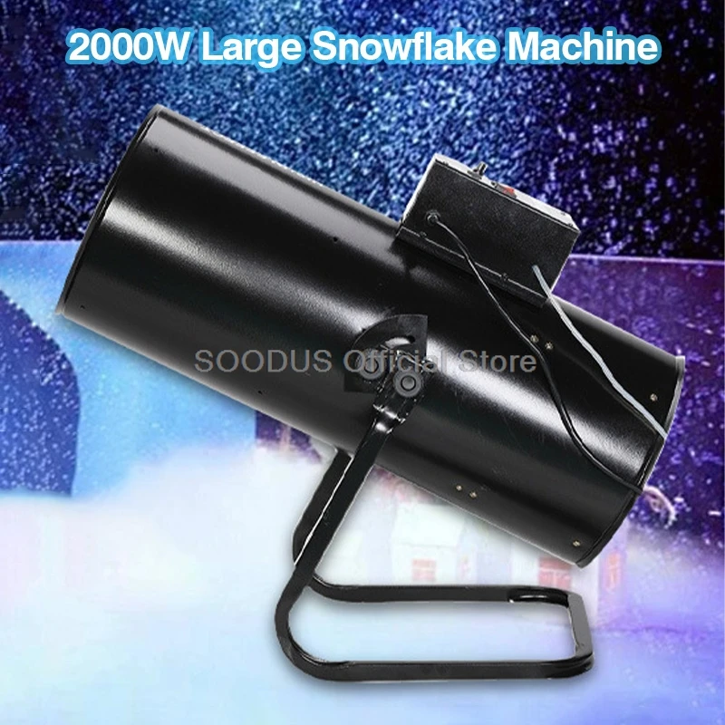 2000W Artificial Snow Machine High Power For Events Stage Shows Manual Control Snowfall Simulator With Realistic Flake Effects