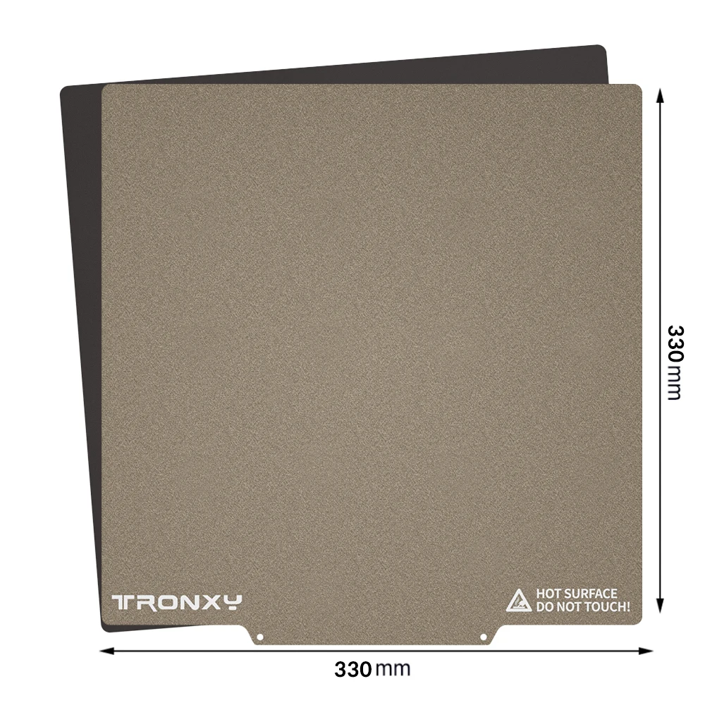 

Magnetic PEI Powder Sheet 330mm Double Sided Spring Steel Sheet Textured For FDM 3D Printer Build Plate Bed Spring Steel