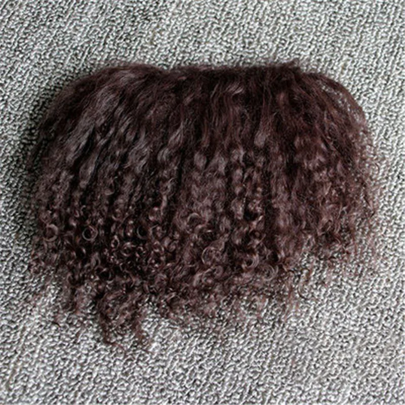 24 Colors Reborns Dolls Pure Mohair Coffee Light Gray BJD OB11 Dolls Wigs Sheepskin Wool Lamb Hair DIY Accessories 6