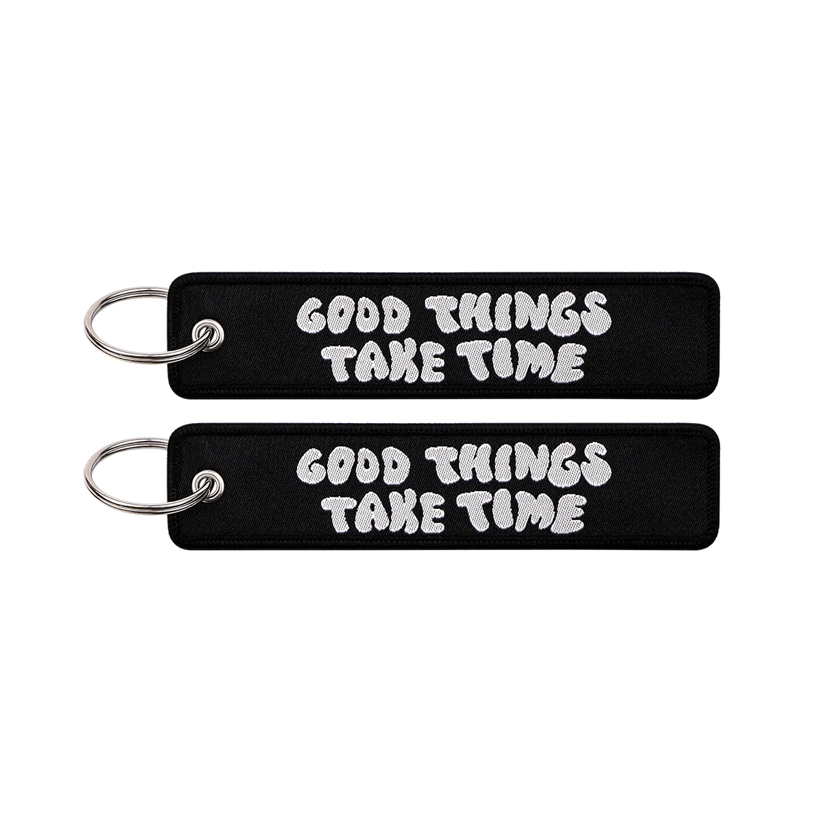 Humorous Embroidered Keychain - Key Ring Holder Accessory and Gift