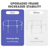 Portable Collapsible Bathtub Aluminum Alloy Large Space with Double Drain Black Easy Install Foldable Adults Soaking Tub Storage 5