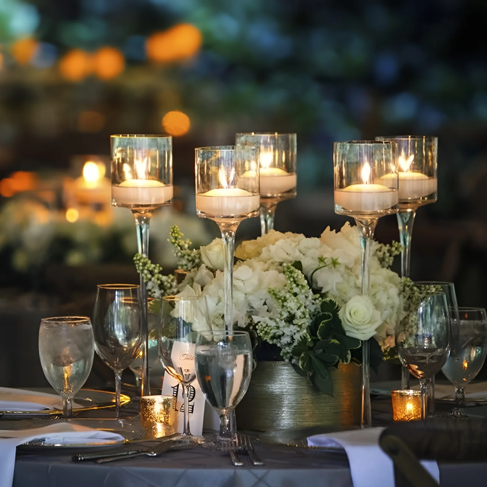 Romantic Glass Candle Holders Simple Wedding Decorations Elegant Ideal Dinner Candle Holders Bar Cup Party Table Candlesticks - Image 3