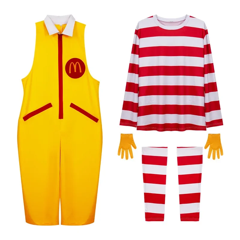 McDonald Cosplay Costume Ronald Masquerade Party Sutra Clown Stage