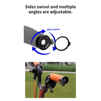 Bicycle Rearview Mirror Adjustable Rotate Bike Handlebar Plug Rear View Mirror Universal for MTB Road Bike Accessories 2