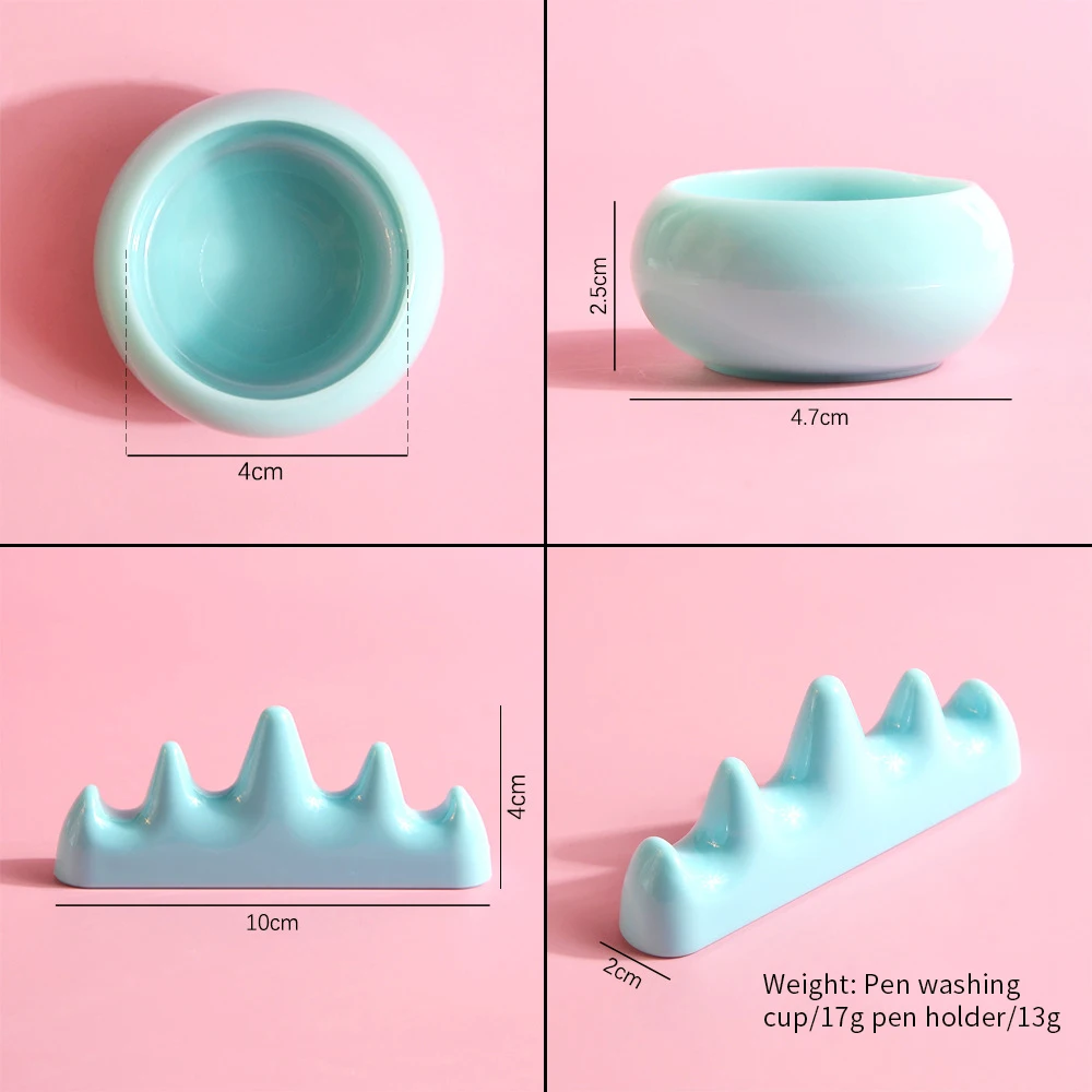 Professional Nail Brush Washing Equipment Acrylic Liquid Powder Container Nail Cup Rrush Holder Manicure Tools 1set manicure tools nail tools