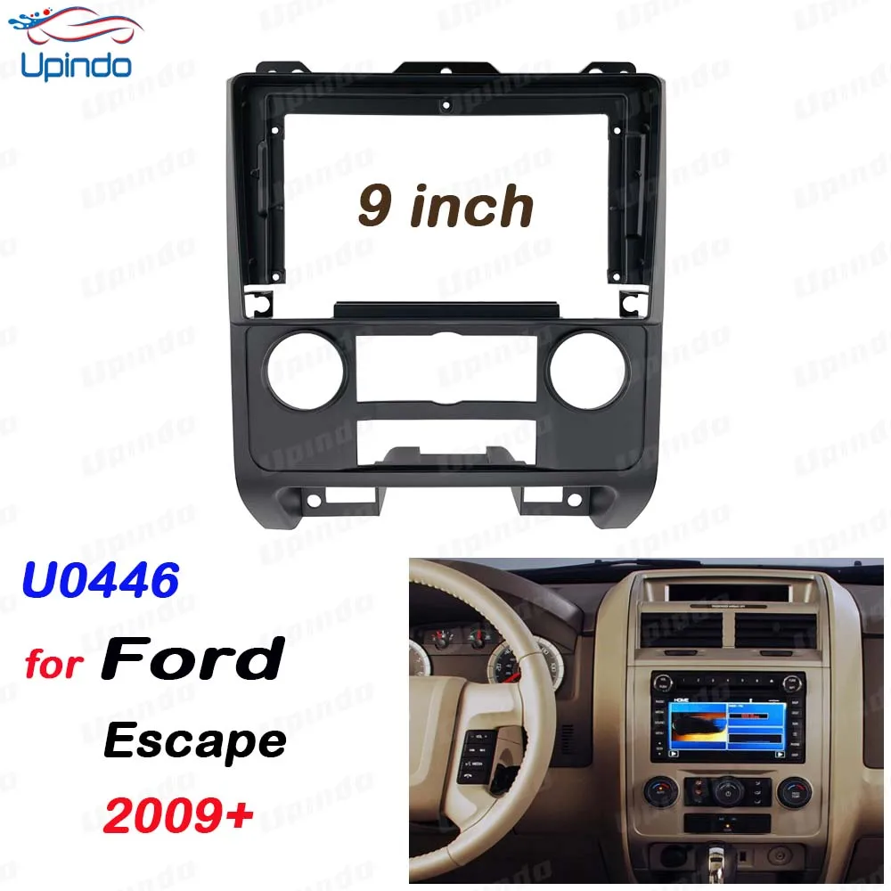 

Автомобильные аксессуары 2 Din 9 дюймов радио Fascia DVD GPS MP5 Панель рамка для Ford Escape 2009 + комплект крепления приборной панели