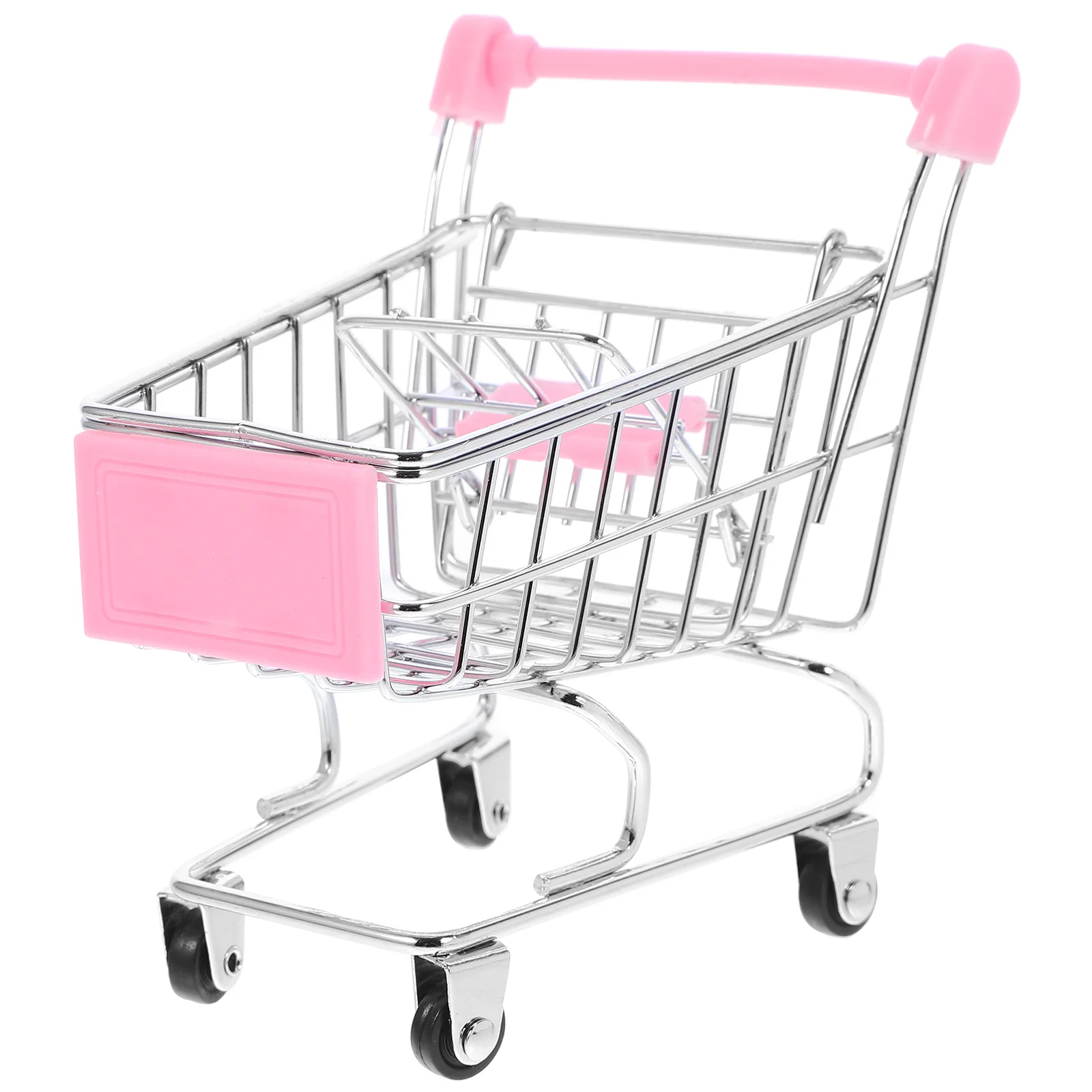 Accessory Children Toy for Pretending Game Baby Miniature Decoration Delicate Shopping Cart Trolley