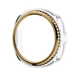 Bezel Ring Cover Case - Premium Protector Shell for Watch 8 classic 46mm (Rose)