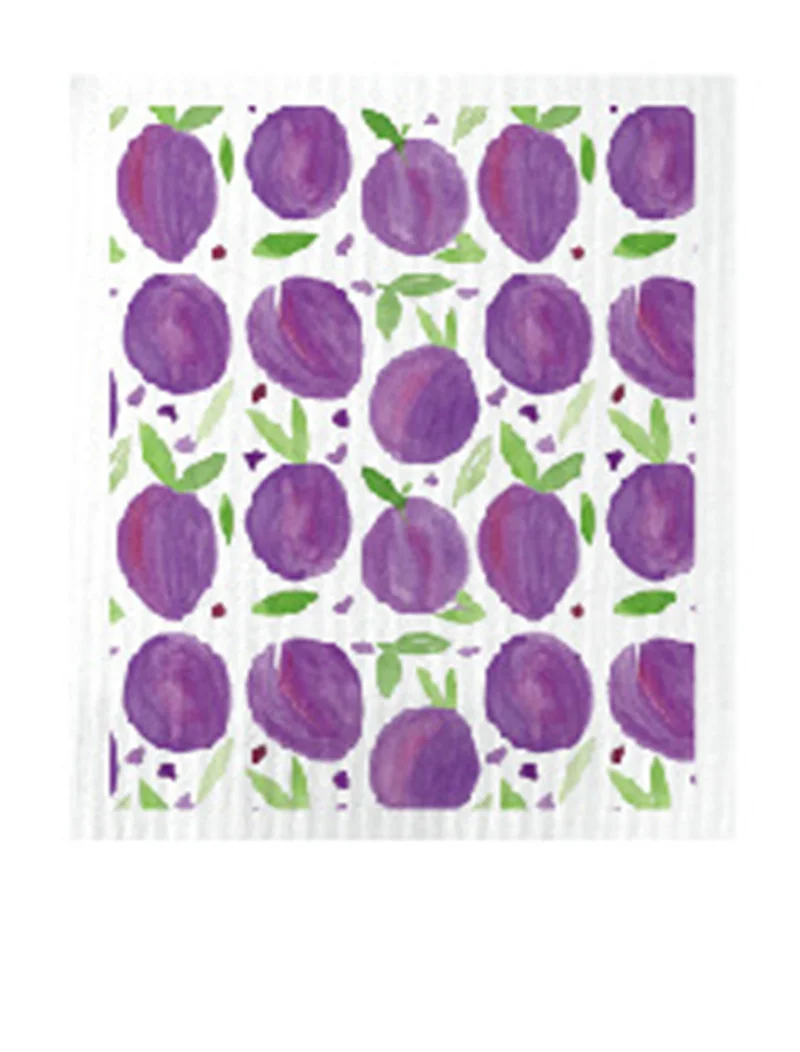thumbnail image 1 of Paños de cocina suecos bonitos con forma de naranja y limón, de fibra, sin olor, pequeños, biodegradables, de secado rápido, para encimeras, 1 of 5