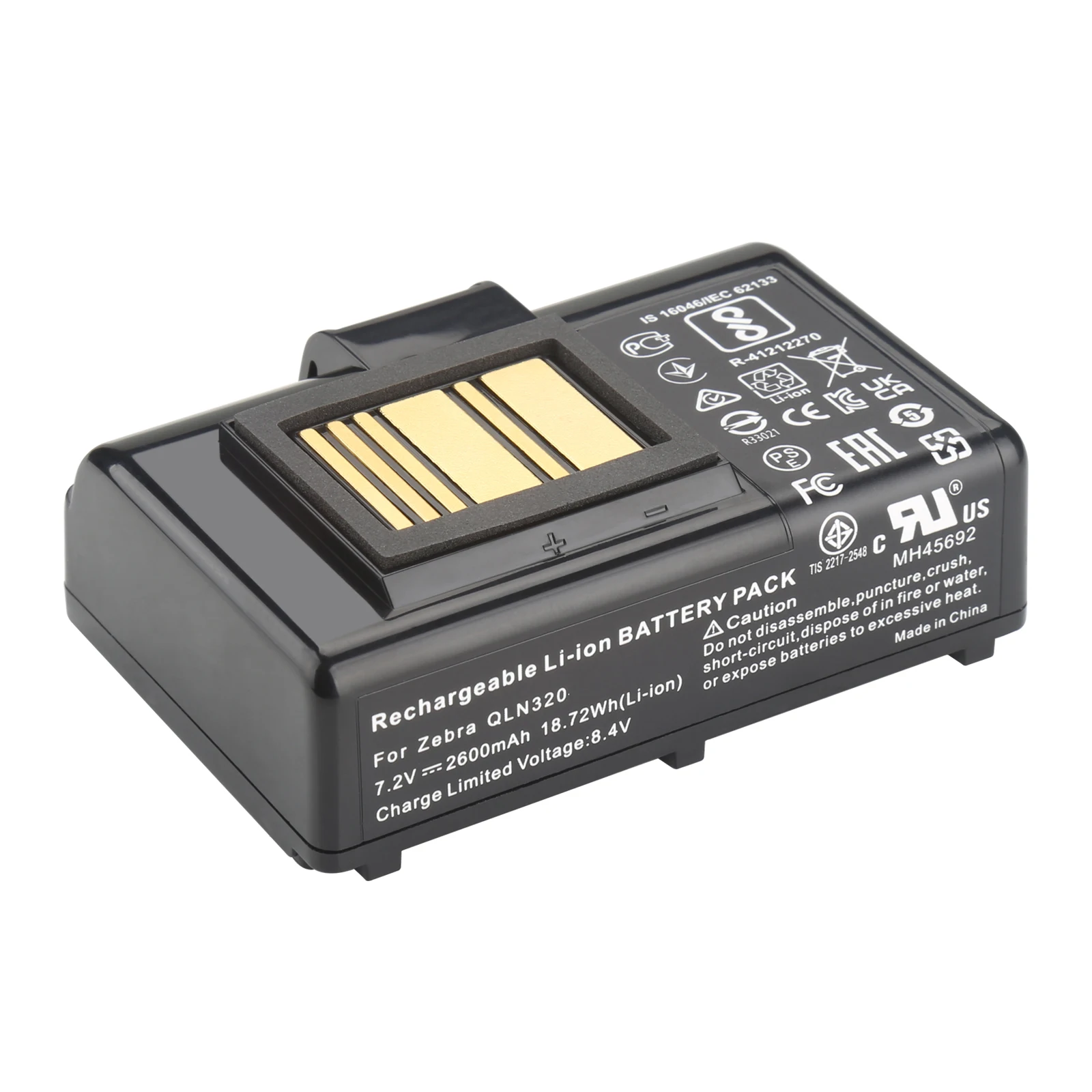 

7.2V 2600mAh for Zebra QLN220/HC,QLN320,ZQ510,ZQ520,ZQ500,ZR628,ZR638,ZQ610,ZQ620,ZQ521