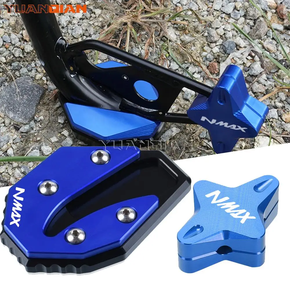 

NMAX155 NMAX125 2023 Motorcycle Side Stand Extension Pad Support Kickstand For YAMAHA N MAX N-MAX NMAX 155 125 2020 2021 2022