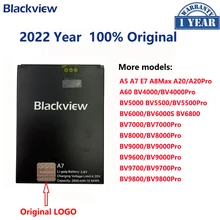 100% Original For Blackview A7 A5 A60 E7 E7S A8 Max A20 BV4000 BV5000 BV6000 BV6000S BV7000 BV8000 BV9000 Pro Phone Battery