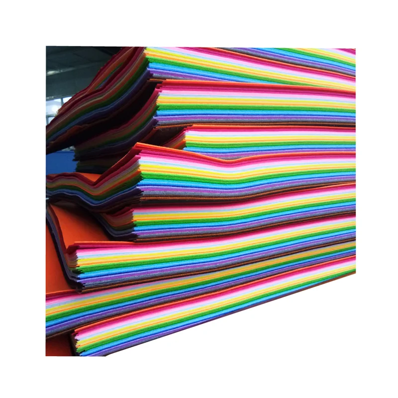 40Sheets 10*10/10*15/15*15cm Nonwoven Fabric Felt Cloth Needlework Sewing Patchwork Material DIY Craft Doll For Decoration 1mm