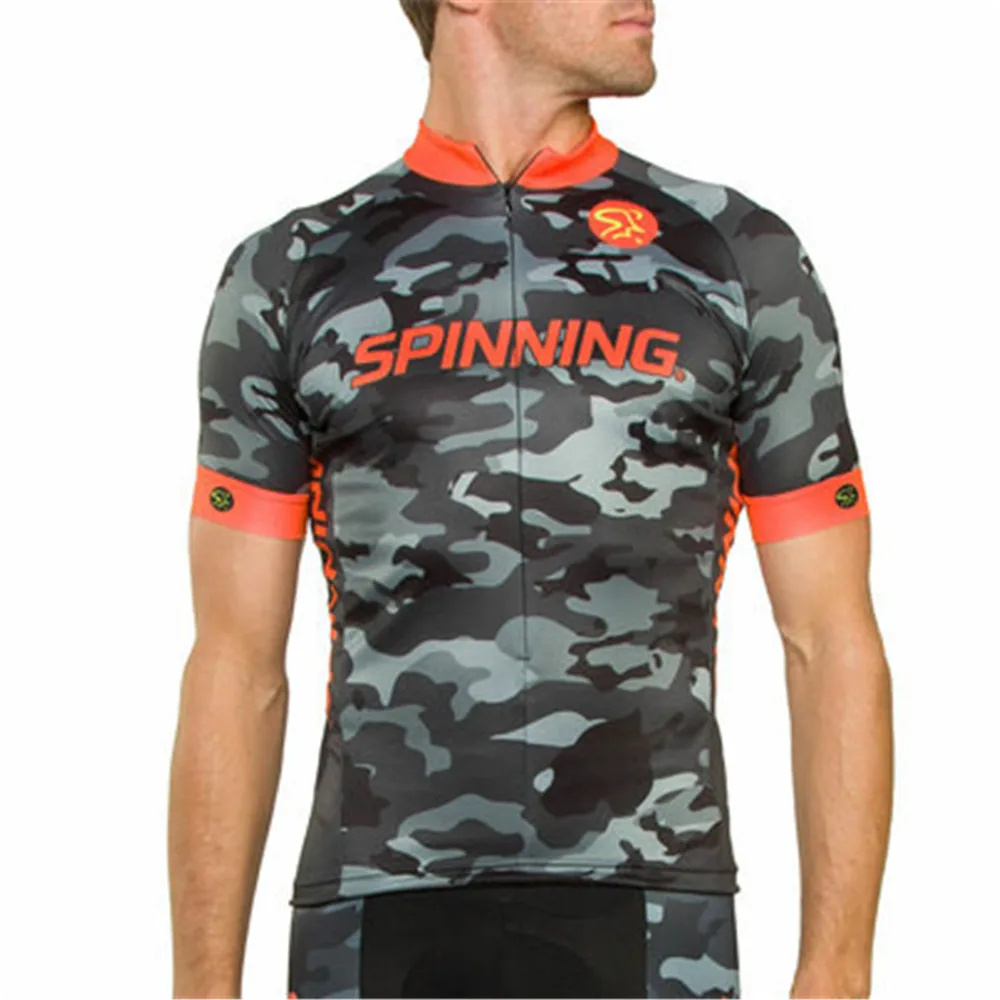 Maillot de Ciclismo de manga corta para Hombre, ropa de equipo profesional, transpirable, MTB, Verano