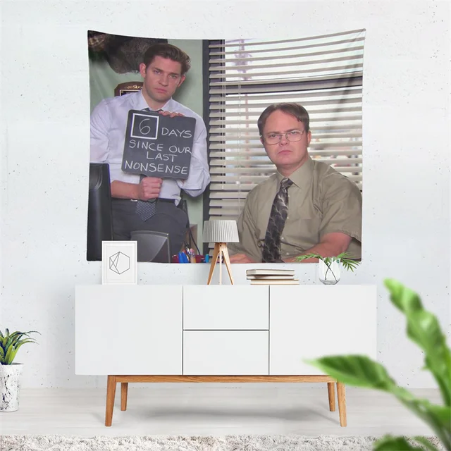 A Gaslight Gateepheep Girlboss Jim Halpert És Dwight Schrute Hat Nappal Az Utolsó Ostobaságunk Óta Irodai Kárpitban - Image 2