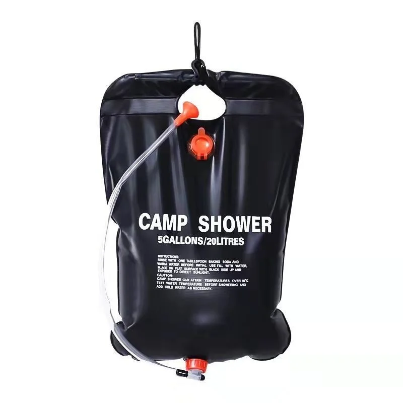 K-star-Sac de douche de camping extérieur, 20L, sac à eau chaude solaire, douche extérieure portable, douche fraîche, sac de stockage d'eau, 2024