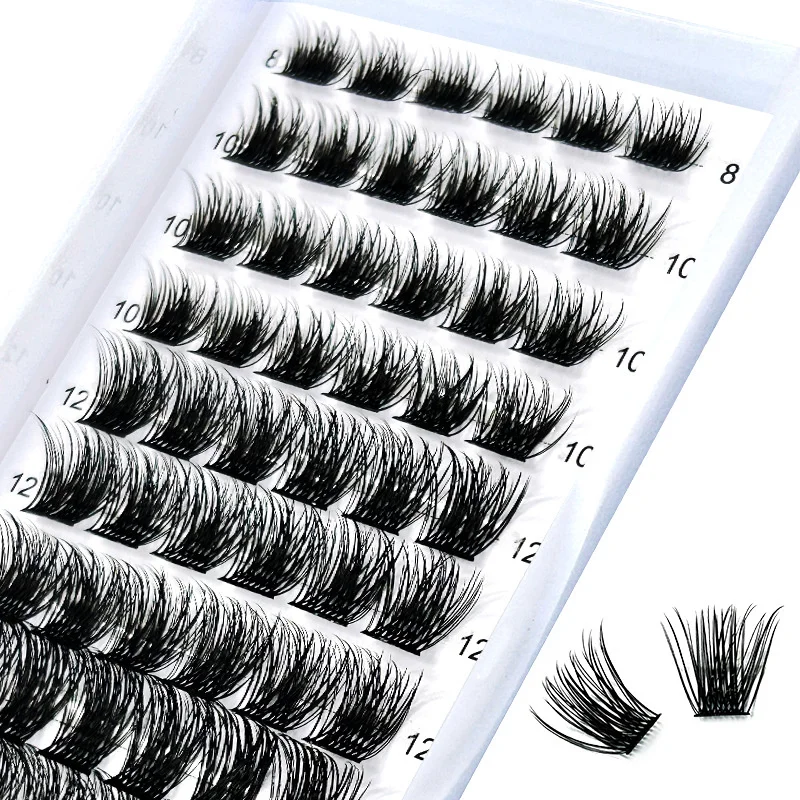 

Lash Clusters 3PCS Eyelash Clusters False Eyelashes Korean Fake Eyelashes Individual Eyelash Extensions Cosplay Manga Lashes