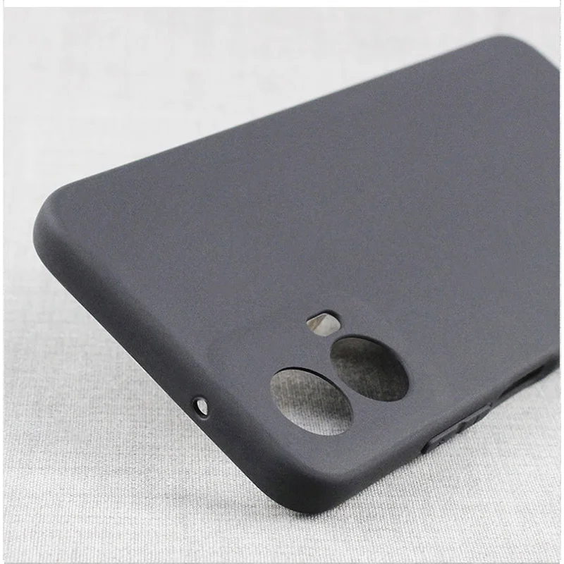 Sleek Black Matte Silicone Case - Slim & Soft TPU Protective Back Cover