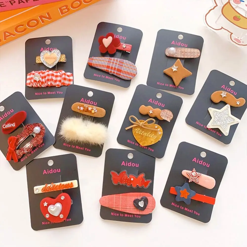 

Hairgrip Velvet Hairpin Sweet Headwear Duckbill Clip Retro Hair Clip Hair Accessories Korean Style Party