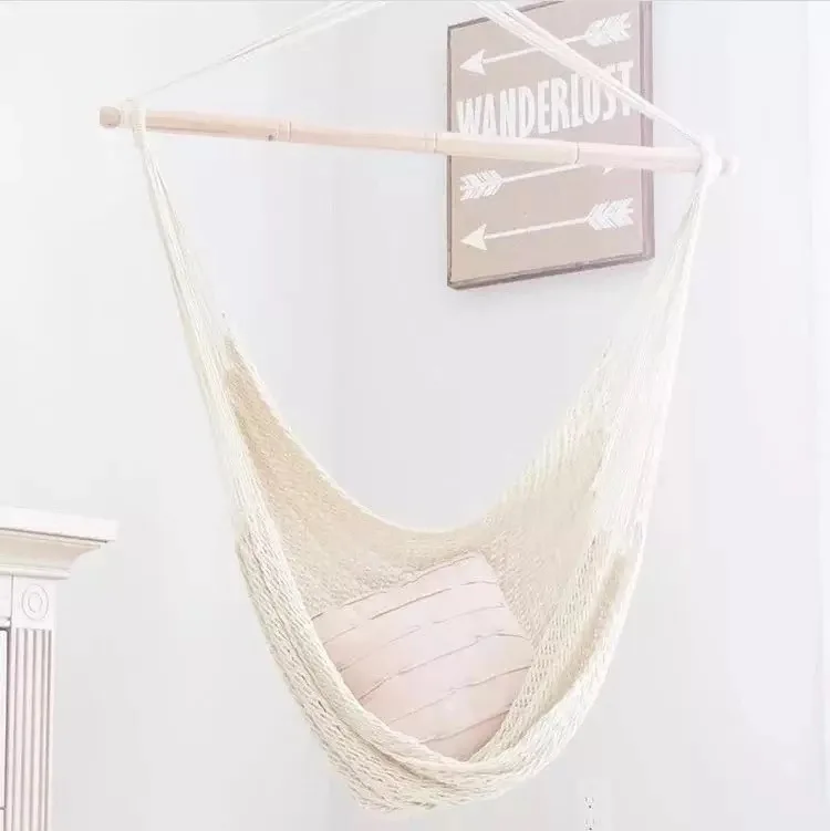 Description Picture 6 of itemNordic Swing Hanging Basket Glider Tassel Glider Hanging Hammock Mesh Outdoor Garden Hanging Chair Lightweight Hammock Swing