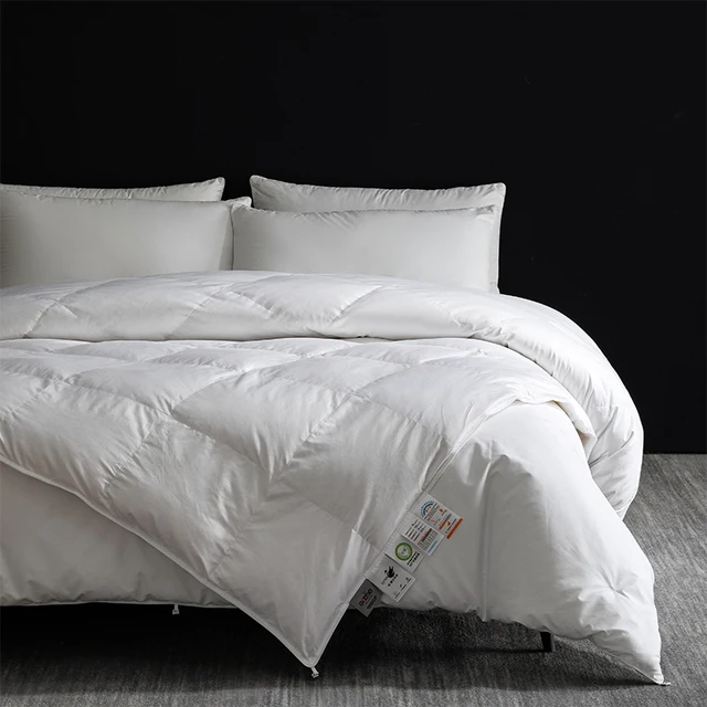 Combo 3 en 1 pour toutes saisons : couette amovible en duvet d'oie et en soie – Utiliser ensemble/séparable, 200 x 230 cm 4