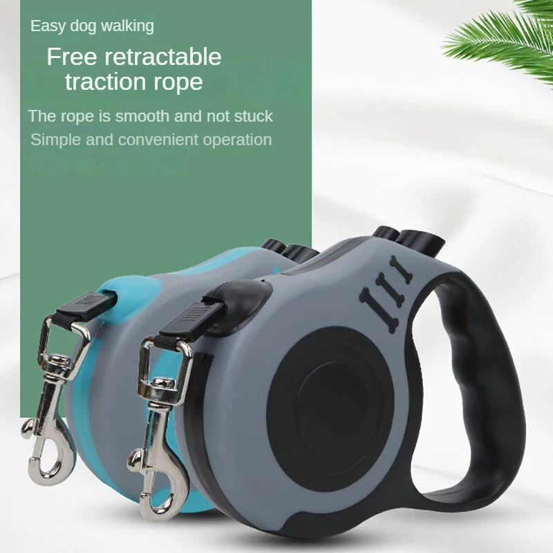 DogLeash3m5mAutomaticLeadLeashDurableRetractableCatLeadExtensionPuppyWalking