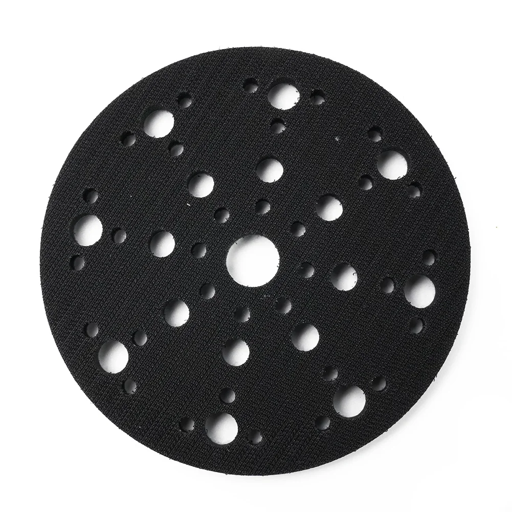 

1pc 6 Inch 150mm Soft Sponge Interface Pad 48holes Hook And Loop Cushion Buffer Pads For Sanding Disc Orbital Sander Pads