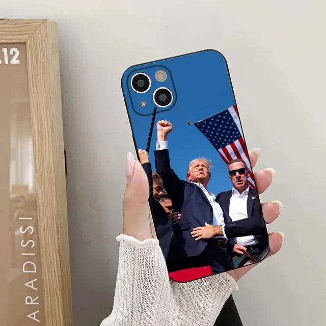 Donald Trump 2024 Phone Case For iPhone 16,15,14,13,12,11 Plus,Pro,Max,XR,XS,X,7,8 Plus,SE,Mini Silicone Soft 2