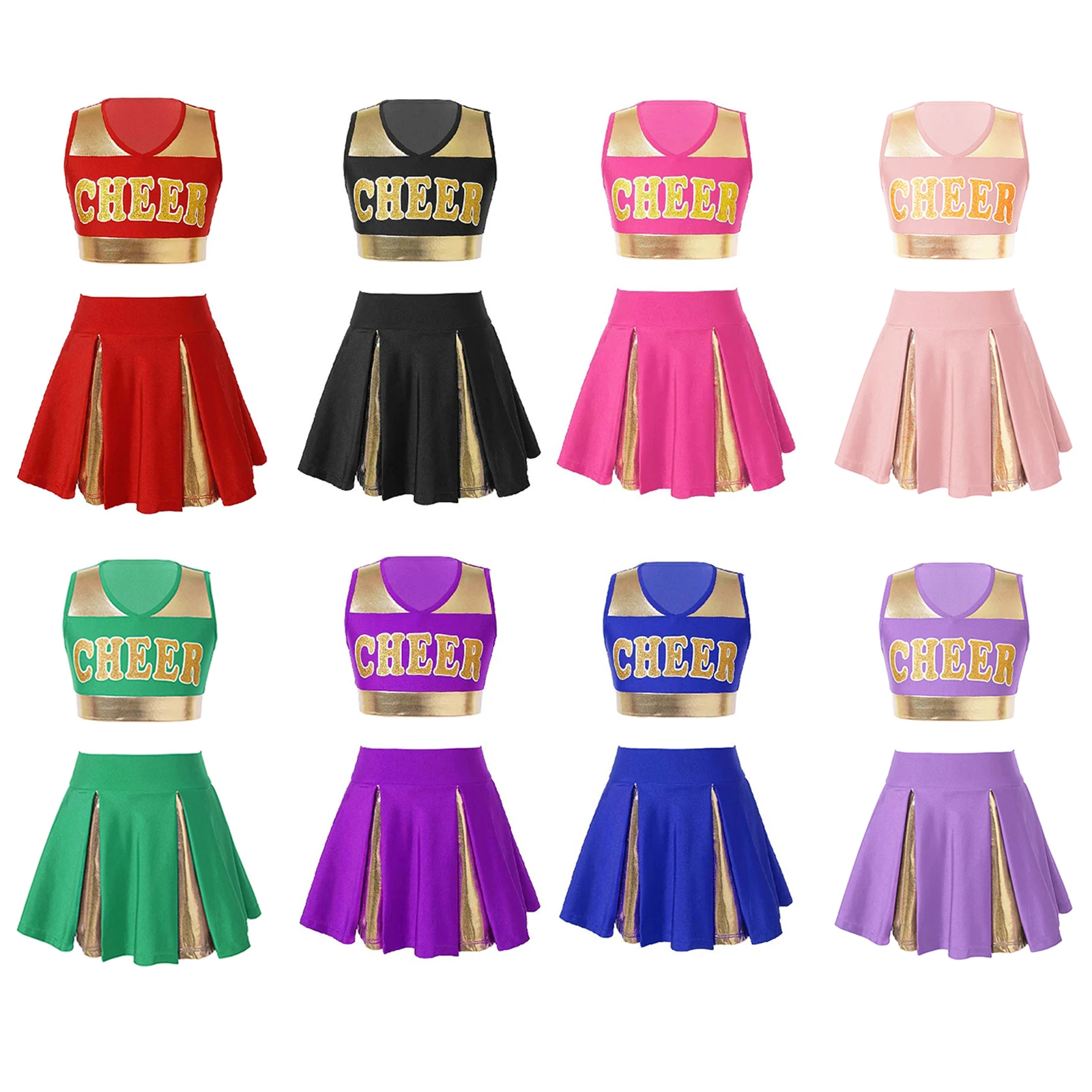 crop top cheerleader uniform