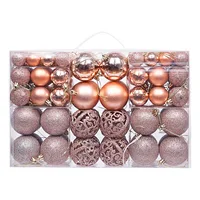 100pcs Christmas Decor Baubles Tree Xmas Balls Party Wedding Ornament Party Supplies Xmas Ornament Ball Xmas Baubles 3