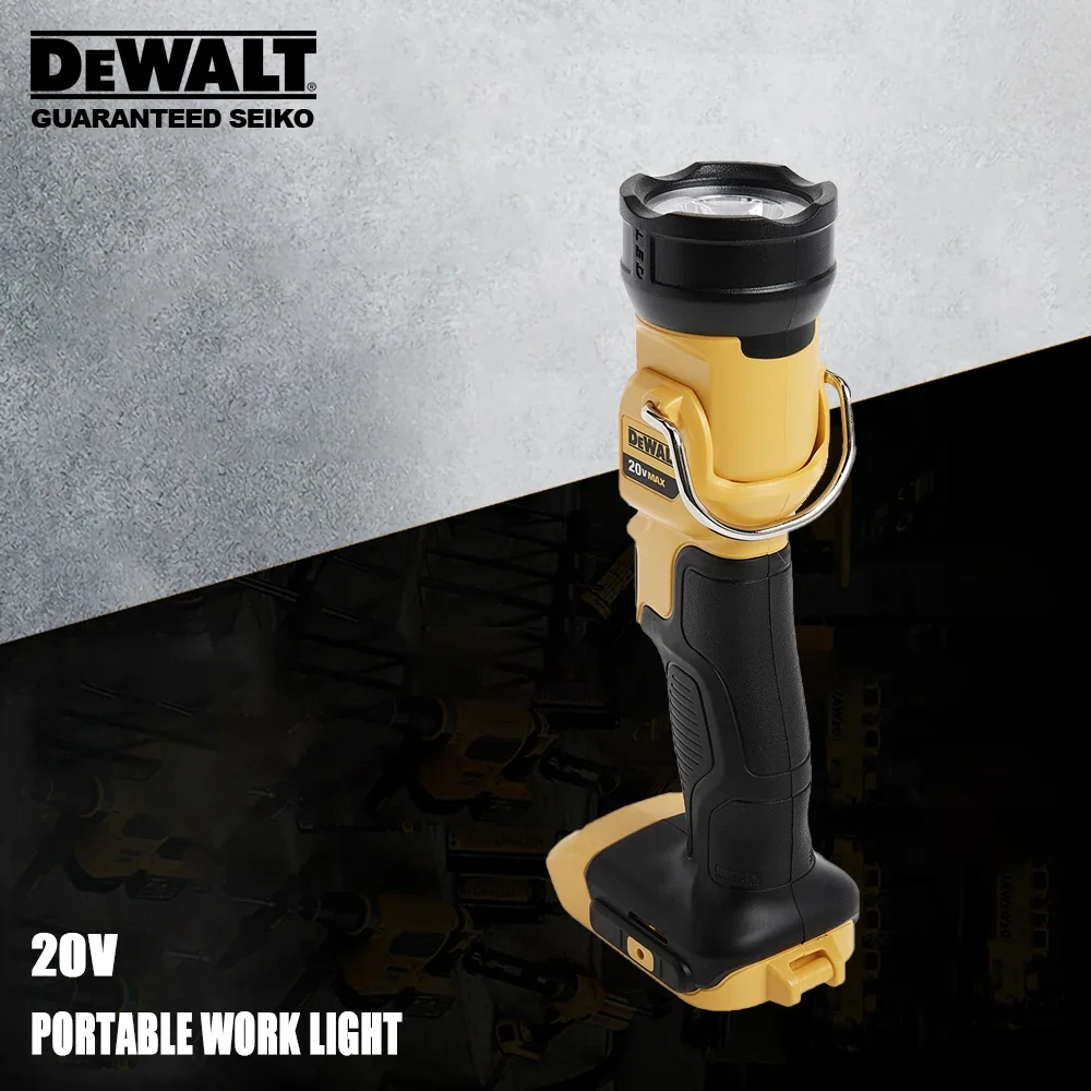 

DeWALT Cordless Portable Spotlights Rechargeable DCL040 20v 110lm for Work Place Outdoor Camping Universal 18v Battery Platform