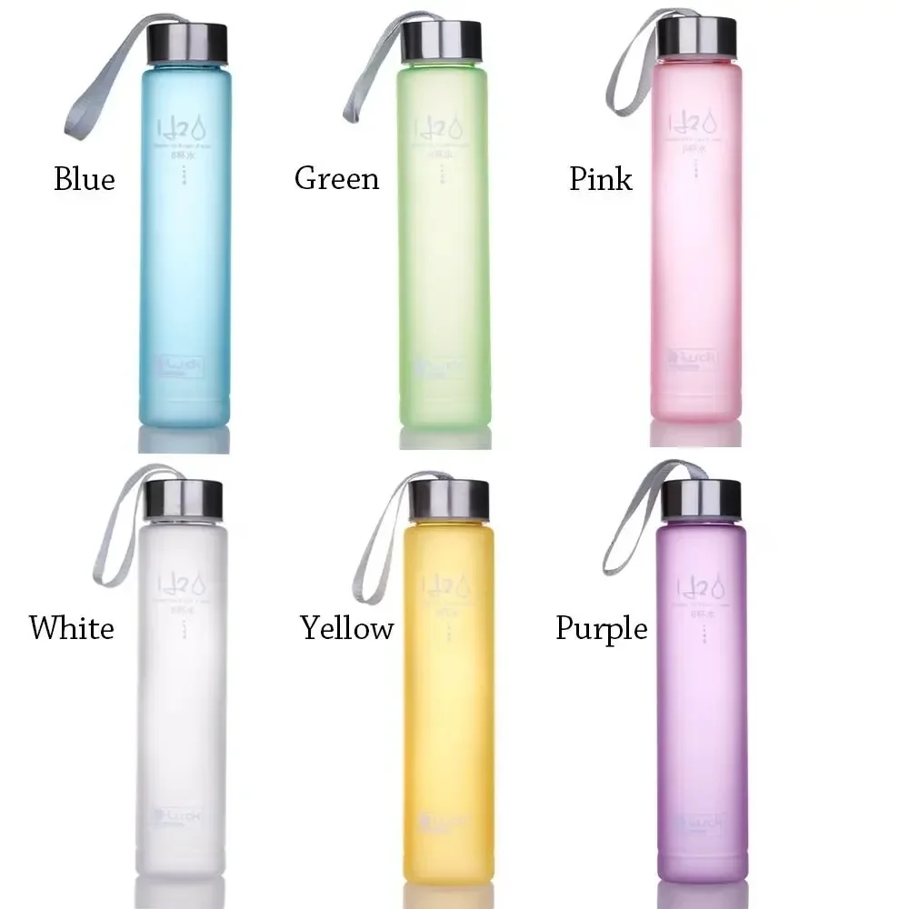 280ml Vacuum Flasks Plastic Water Cup Drinkware Frosted Camping Drinking Water Bottle Termos Girl Stainless Steel Thermos Bottle