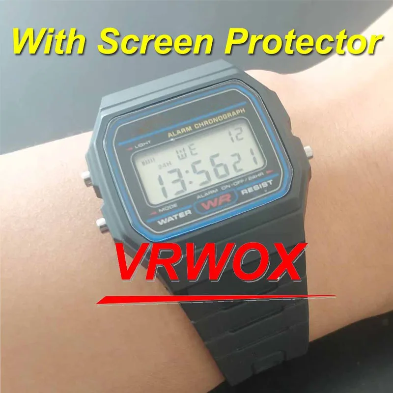 Amazon Plastic Protector Casio F91w Screen Protector 3-Pcs] Screen