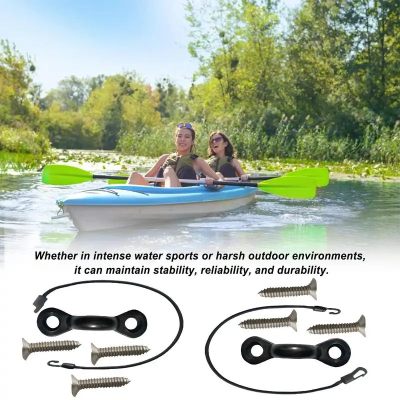 

Canoe Tie Down Kit Outdoor Fixing Kit For Kayak Portable Kayak Accessories For Fishing Camping Surfing Black Rigging Kit For