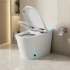 Smart Toilet,with Tank, Auto Open Close, Heated Seat, Foot Sensor Flush, Built-in Booster Pump, Powerful Flushing,Toilets 6