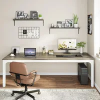 78.74" W x 27.56" D Large Office Conference Table, Modern Seminar Meeting Table Desk for Boardroom, Meeting Room 2