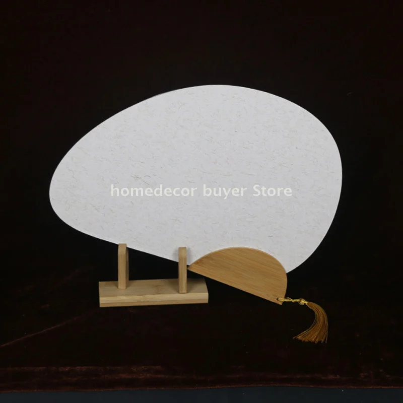 1pc Wooden Hand Held Fan Display Stand Japanese Fan Support Frame Folding Holder Hand Storage Rack Display Base