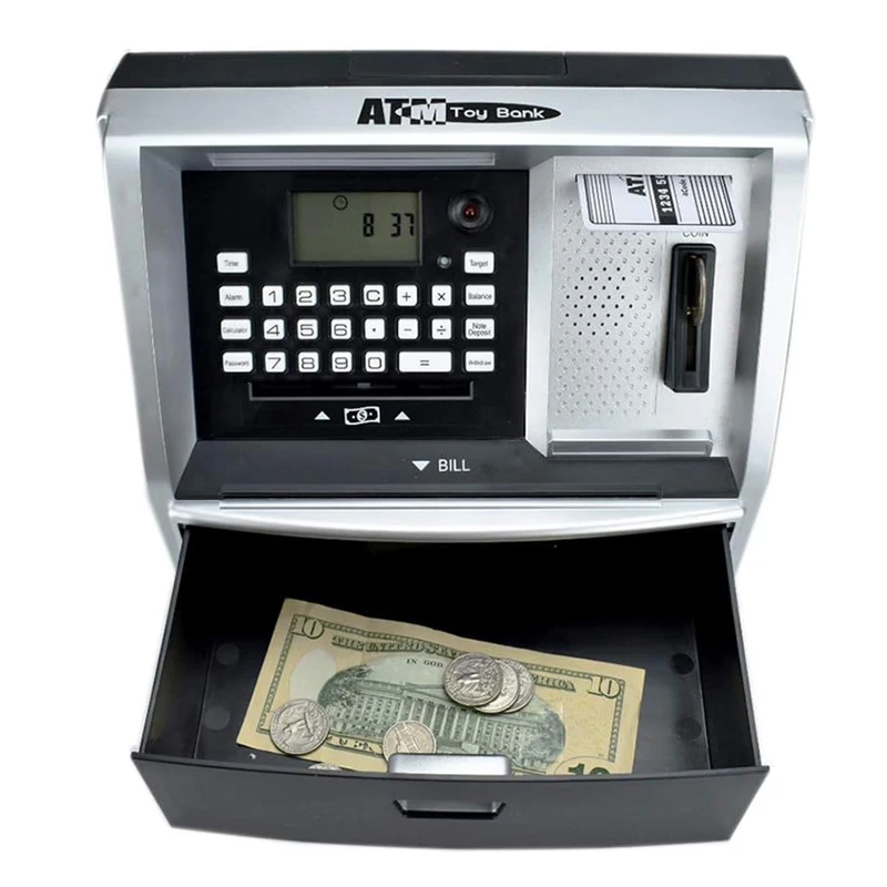 ATM Piggy Bank Password Piggy Bank Electronic Kids Piggy Bank Voice Money Box Toy Best Gift For Birthday Christmas Boys Girls 4