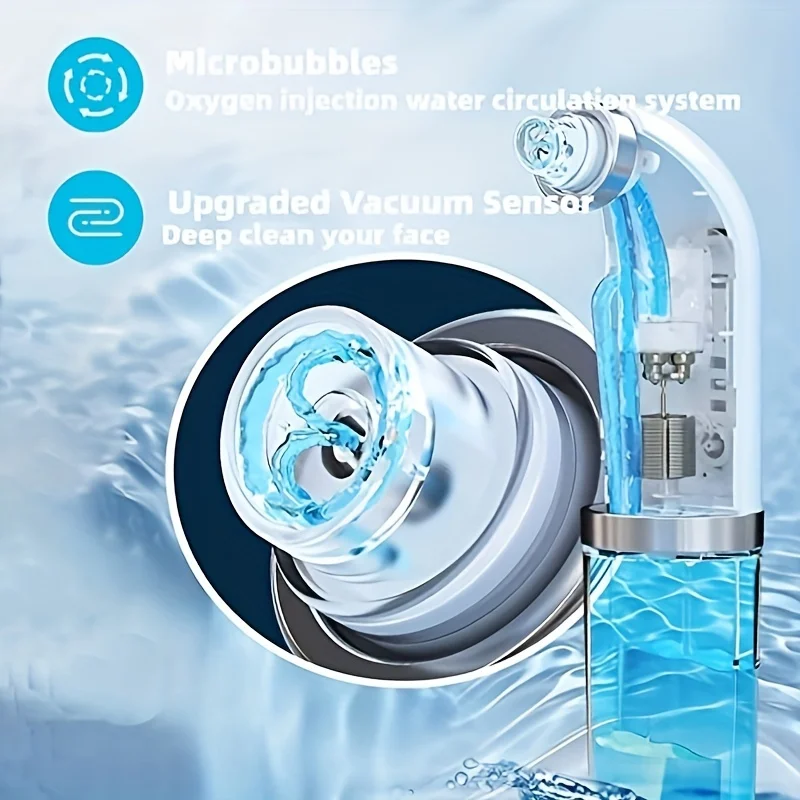 2024 Blackhead Remover Pore Vacuum Cleaner Electric Micro Small Bubble Facial Cleasing Machine USB Rechargeable Beauty Device 5