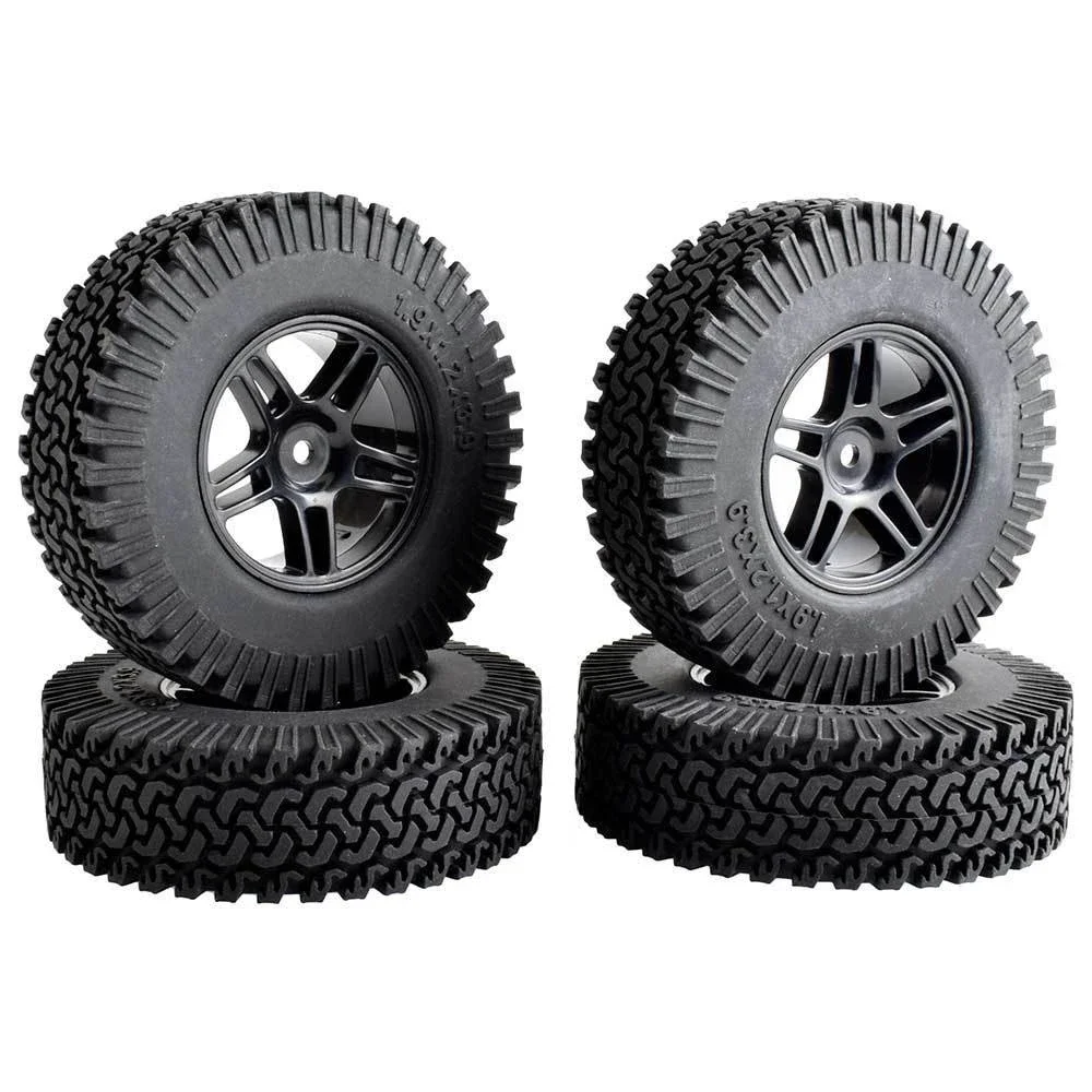 

RC 905-T134 Plastic Wheel & 1.9inch Rubber 98mm Tires 4P For HSP 1:10 Climbing Car