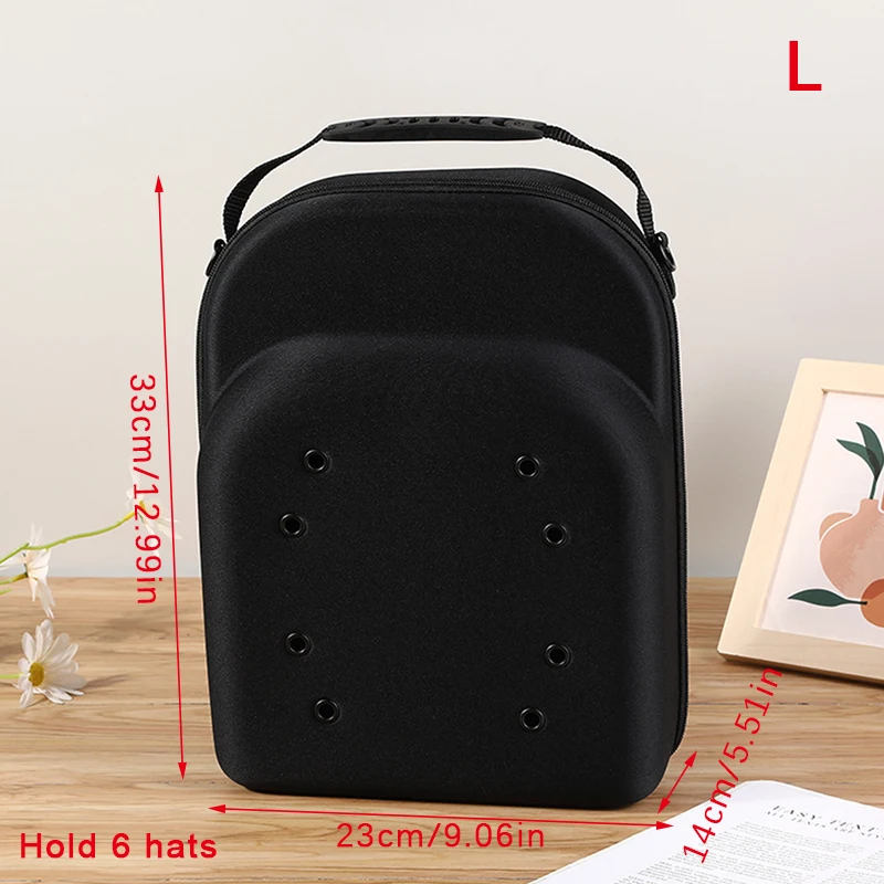 Boîte à chapeaux de baseball, étui de voyage avec bandoulière réglable, étui pour 6 casquettes de baseball pour femme et homme, transparent, Noir, Classique