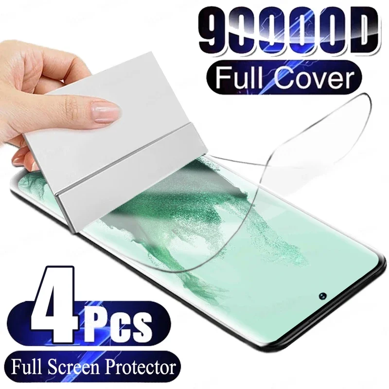 

4Pcs Hydrogel Film Screen Protector For Samsung Galaxy S24 S20 S21 S22 S23 Plus Ultra S23 FE Screen Protector For Note 20 8 9 10