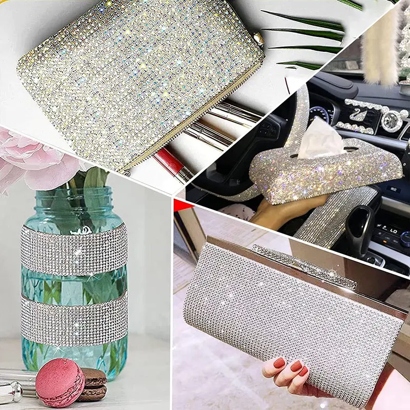 Self Adhesive Crystal Rhinestone Sticker Diamond Ribbon