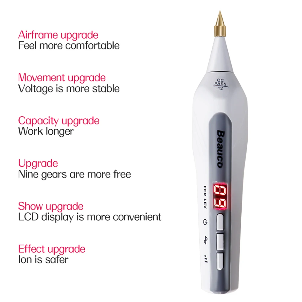Electric Beauty Plasma Pen Skin Tag Removal Pen Dark Spot Mole Wart Remover Tattoo Freckle Nevus Black Spots