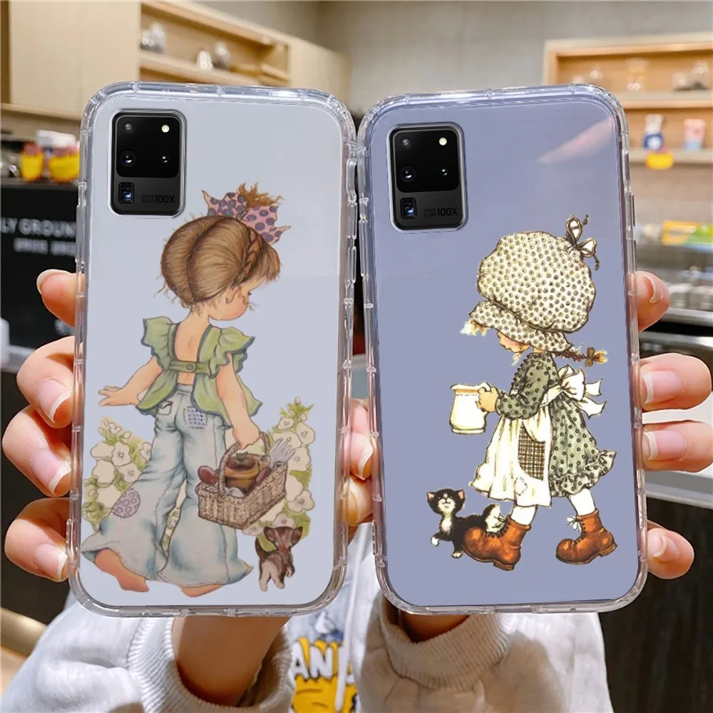 Custodia Per Telefono Sarah Kay Bambina Per Samsung Galaxy A52 A12 A51 S21 Edge S22Ultra S23 S20Lite Plus Cover Ultra Trasparente