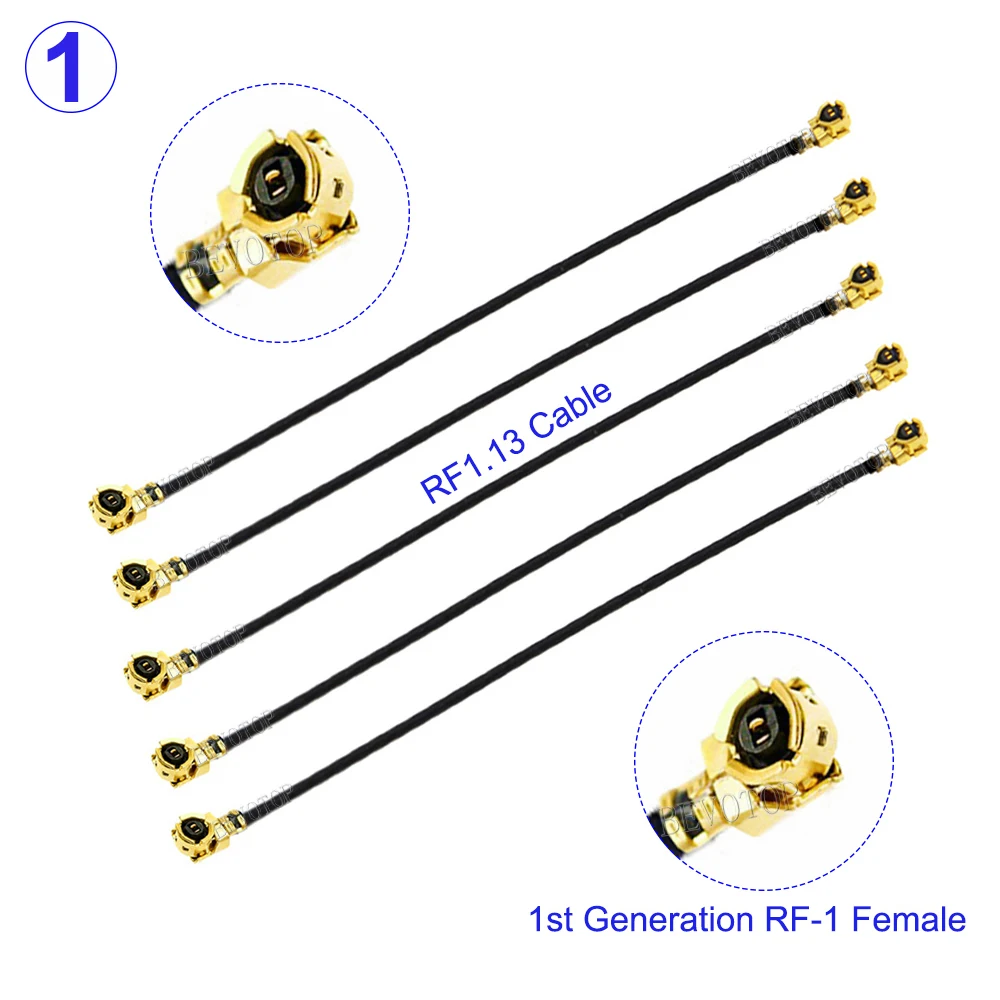 Vecys 2 Cavi Coassiali U.FL IPEX A N Femmina A Bassa Perdita Da 25,4 Cm/25 Cm U.fl/IPEX 1,13 Mm Mini-Coassiale Cavo Pigtail Per Router Wireless Mini PCIE Schede Di Rete PCI Wi-Fi - Foto 3