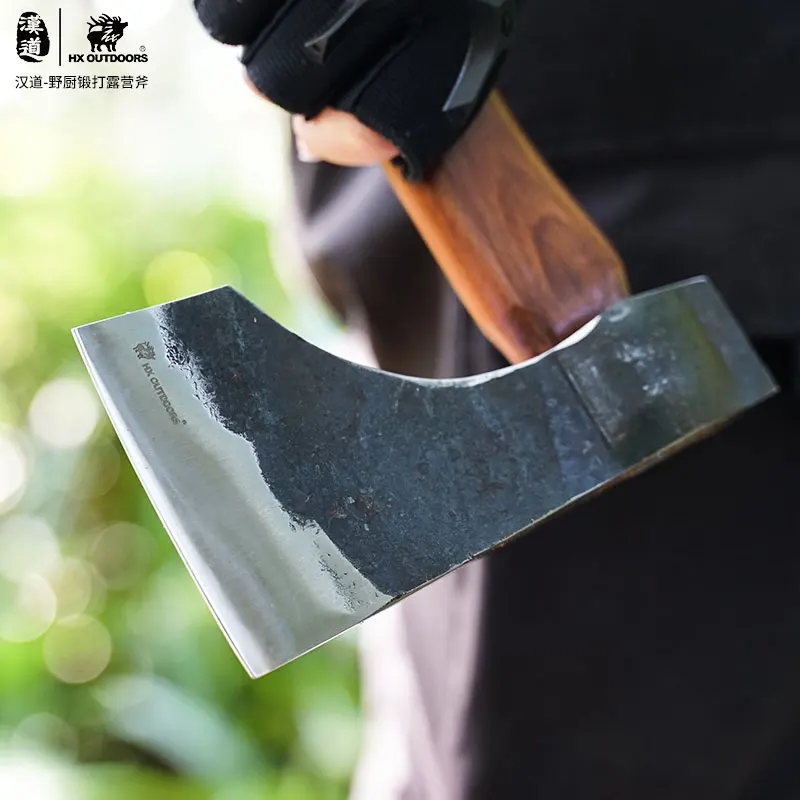 HX OUTDOORS Hunting Multifunctional Axe Rescue Camping Artillery Fire Rescue Hammer Tactical Axes Wood Handle