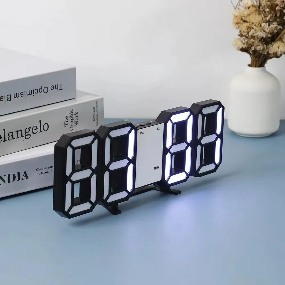 Digital Decoration for Bedroom Desk Watches Led Wall Clock Living Room Alarm Modern Home and Decoration Electronic Table Decor